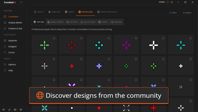 نرم افزار Crosshair X برای کامپیوتر