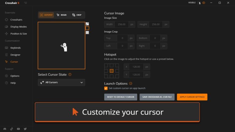نرم افزار Crosshair X برای کامپیوتر
