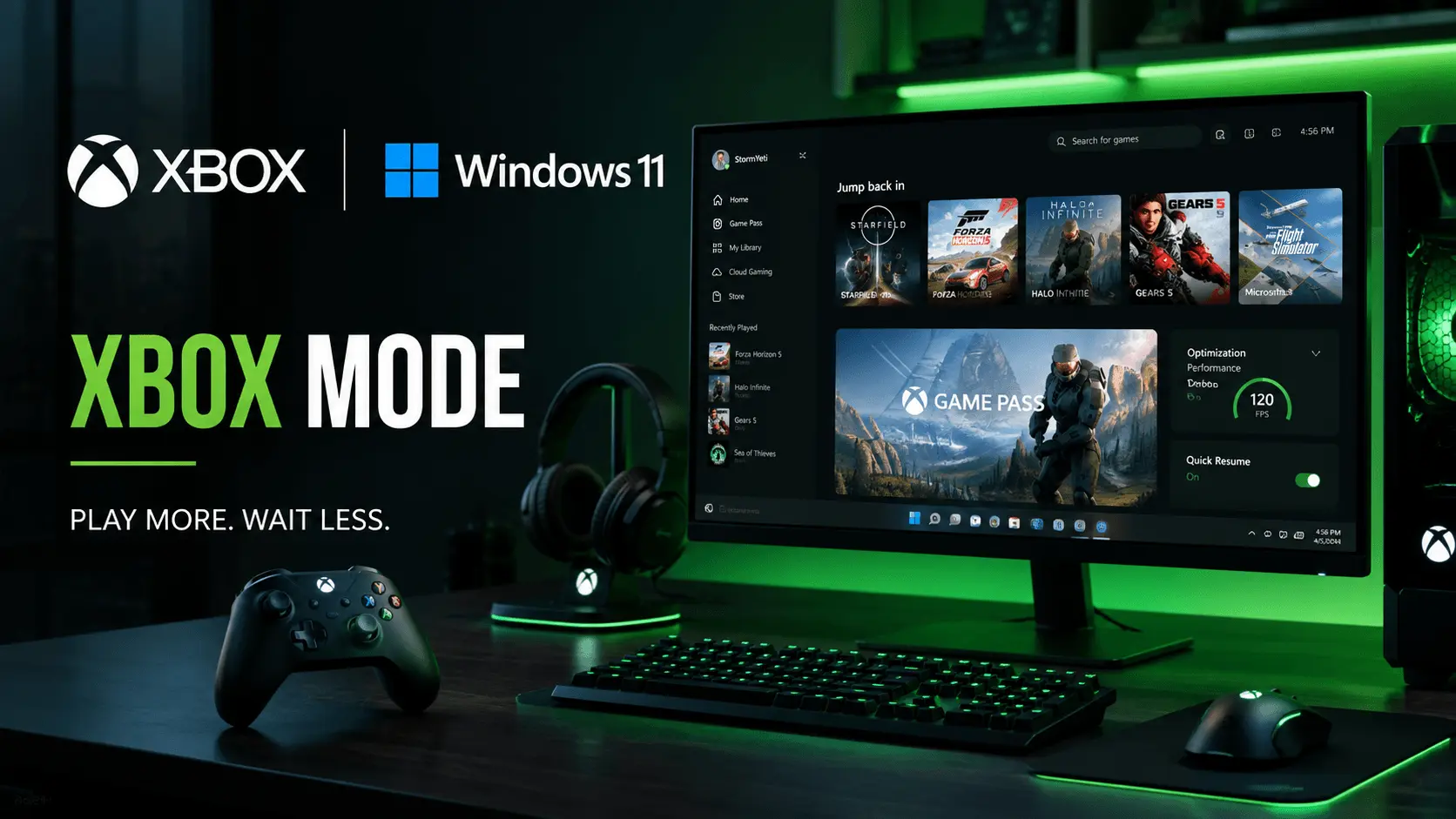 Xbox Mode در ویندوز 11 با رابط کاربری شبیه کنسول بازی