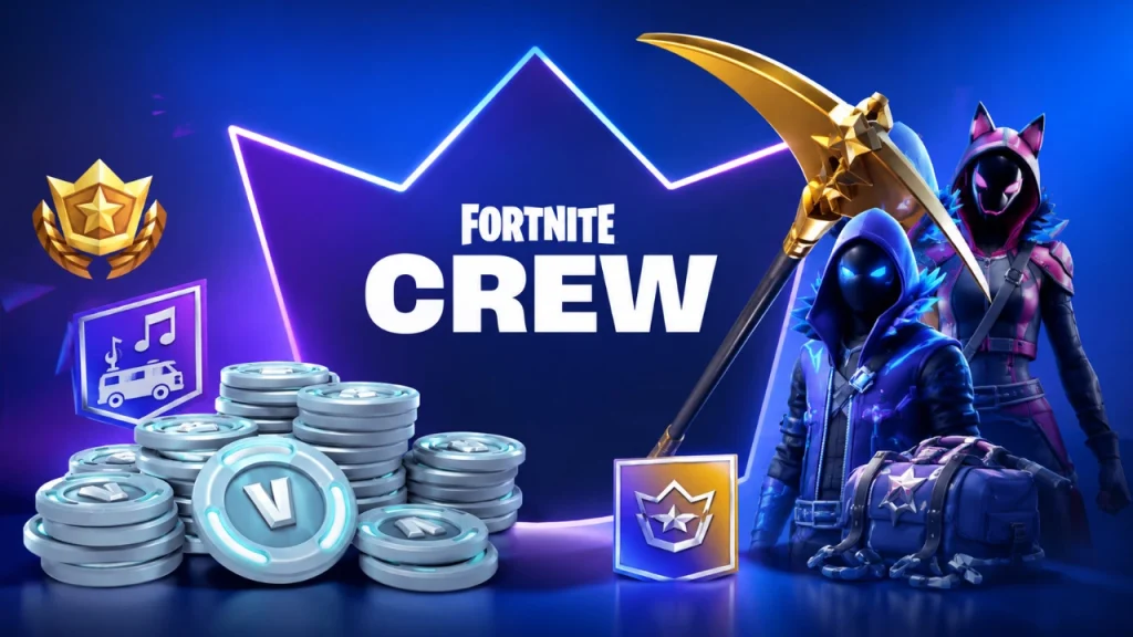 تغییر مهم در اشتراک Fortnite Crew؛ کاهش میزان V-Bucks ماهانه از ژوئن 2026