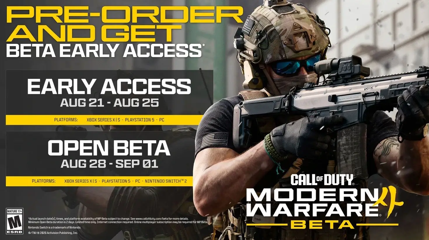 بتای Modern Warfare 4 از چه تاریخی شروع میشود؟