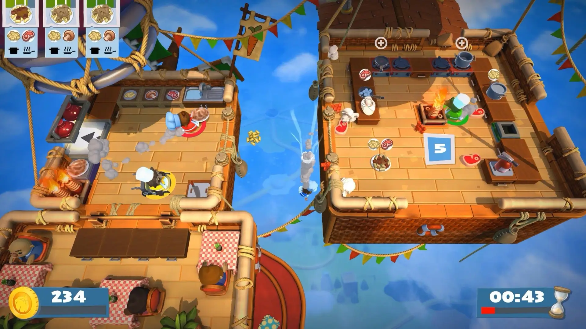 بازی Overcooked 2 گیم پلی دو نفره