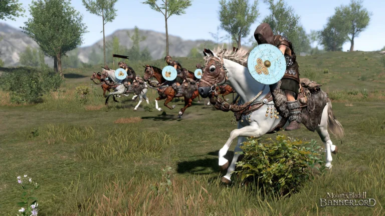 کاور Mount & Blade II: Bannerlord — صحنه‌ای از نبردهای سوار و پیاده