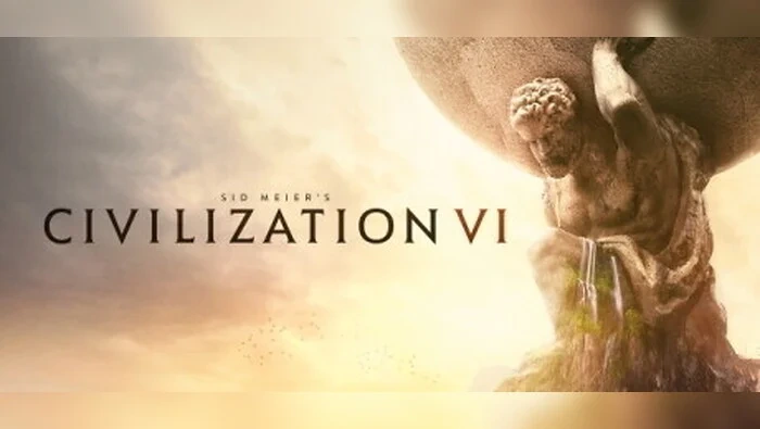 جلد بازی Sid Meier’s Civilization VI با نقشه و نمادهای تمدنی