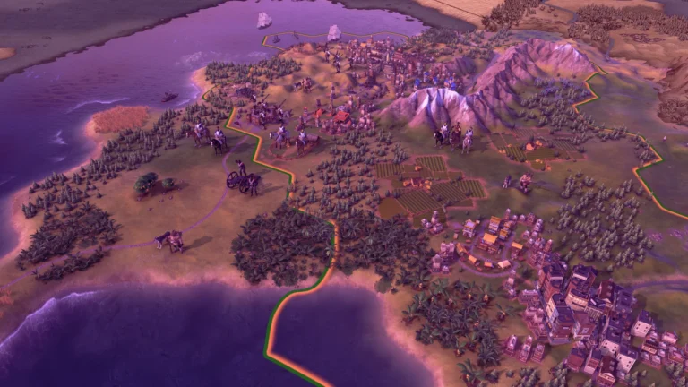 جلد بازی Sid Meier’s Civilization VI با نقشه و نمادهای تمدنی